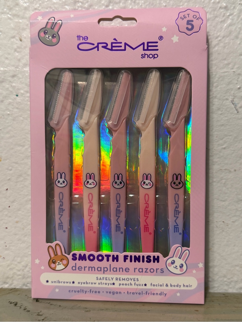 Smooth Finish Pink Dermaplane Razor Set of 5